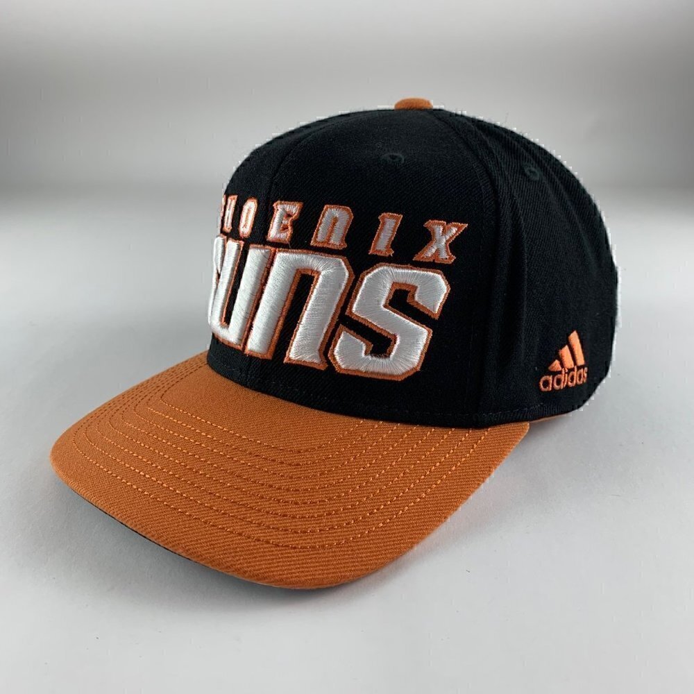 Phoenix Suns NBA Black Orange Adidas Snapback Hat